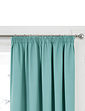 Woven Satin Total Blackout Curtains - Teal