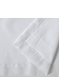 Plain Lined Voile Curtains - White