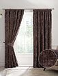 Camden Heavyweight Total Blackout Lined Chenille Curtains - Chocolate