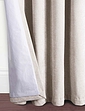 Camden Heavyweight Total Blackout Lined Chenille Curtains - Cream