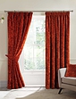 Camden Heavyweight Total Blackout Lined Chenille Curtains - Terracotta