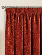 Camden Heavyweight Total Blackout Lined Chenille Curtains - Terracotta