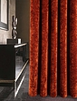 Camden Heavyweight Total Blackout Lined Chenille Curtains - Terracotta