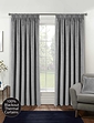 Oxford Total Blackout Velvet Curtains - Grey