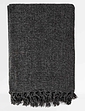 Darcy Chenille Throw - Charcoal