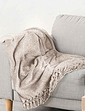 Darcy Chenille Throw - Grey