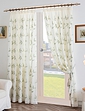 Kingleaf Lined Voile Embroidery Curtains - Green