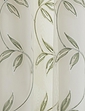 Kingleaf Lined Voile Embroidery Curtains - Green