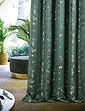 Lorenzo Eyelet Lined Jacquard Curtains - Green