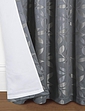 Lorenzo Eyelet Lined Jacquard Curtains - Grey