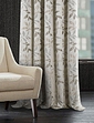 Lorenzo Eyelet Lined Jacquard Curtains - Natural