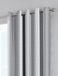 Whitworth Eyelet Lined Curtains - Grey