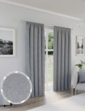 Dallas Total Blackout Weave Curtains - Grey