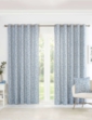 Sade Eyelet Lined Curtains - Denim