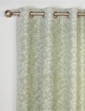 Sade Eyelet Lined Curtains - Green