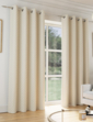 Tokyo Eyelet Thermal Velour Curtains - Cream