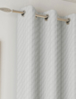 Tokyo Eyelet Thermal Velour Curtains - Grey