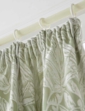 Botanic Chenille Jacquard Curtains - Green