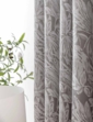 Botanic Chenille Jacquard Curtains - Silver