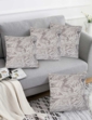 Botanic Chenille Filled Cushion - Silver