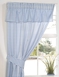 Molly Gingham Kitchen Curtain Set - Blue