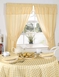 Molly Gingham Kitchen Curtain Set - Lemon