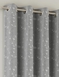 Tivoli Total Blackout Embroidered Curtains - Grey