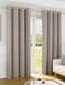 Tivoli Total Blackout Embroidered Curtains - Natural
