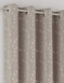 Tivoli Total Blackout Embroidered Curtains - Natural