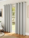 Supersoft Satin Thermal Blockout Eyelet Curtains - Grey