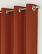 Supersoft Satin Thermal Blockout Eyelet Curtains - Terracotta