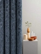 Richmond Cut Velvet Eyelet Curtains - Charcoal