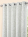 Richmond Cut Velvet Eyelet Curtains - Pearl