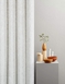 Richmond Cut Velvet Eyelet Curtains - Pearl