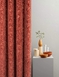Richmond Cut Velvet Eyelet Curtains - Terracotta