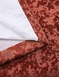 Richmond Cut Velvet Eyelet Curtains - Terracotta