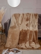 Faux Mink Blanket Throw - Latte