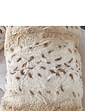 Downland Snow Leopard V Pillow - Cream