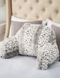 Downland Snow Leopard Cuddle Cushion - Grey