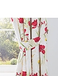 Vantona Poppies Lined Curtains - Multi