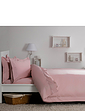 Egyptian Cotton 400 Thread Count Oxford Duvet Cover - Blush Pink