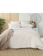 Egyptian Cotton 400 Thread Count Oxford Duvet Cover - Ivory