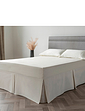 Belledorm 200 Thread Count Plain Fitted Vallance Sheet - Ivory