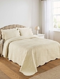 Olivia Quilted Bedspread Set - Cream