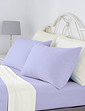 Vantona Plain Dyed Napguard Flannelette Pillowcases - Lilac