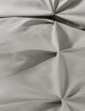 Lara Pintuck Quilt Cover Set - Grey