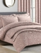 Damask Rose Quilt Cover Set - Rose