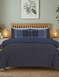 Argyle Quilt Cover Set - Blue