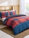 Argyle Quilt Cover Set - Red