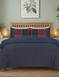 Argyle Quilt Cover Set - Red